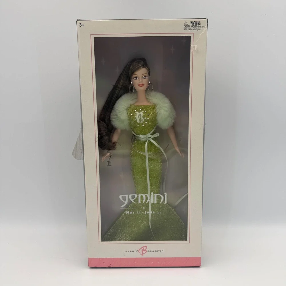 Vintage 2004 Gemini Barbie Fashion Doll Zodiac Collection Pink Label Mattel